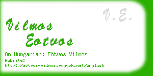 vilmos eotvos business card
